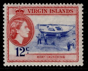 BRITISH VIRGIN ISLANDS QEII SG156, 12c ultramarine & rose-red, M MINT.