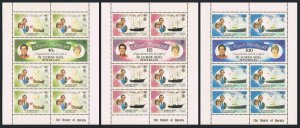 Zil Elwannyen Sesel 23-28 sheets,MNH.Mi 23-28 klb. Charles-Diana wedding,1981.