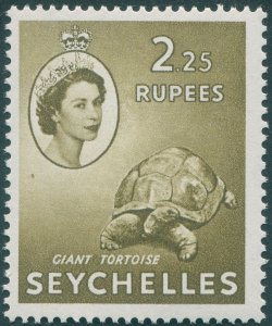 Seychelles 1954 2r 25c brown-olive SG186 unused