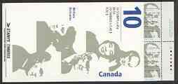 Booklet - Canada 1996 Canadian Authors $4.50 booklet comp...