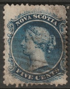 Nova Scotia 1860 Sc 10 used faulty