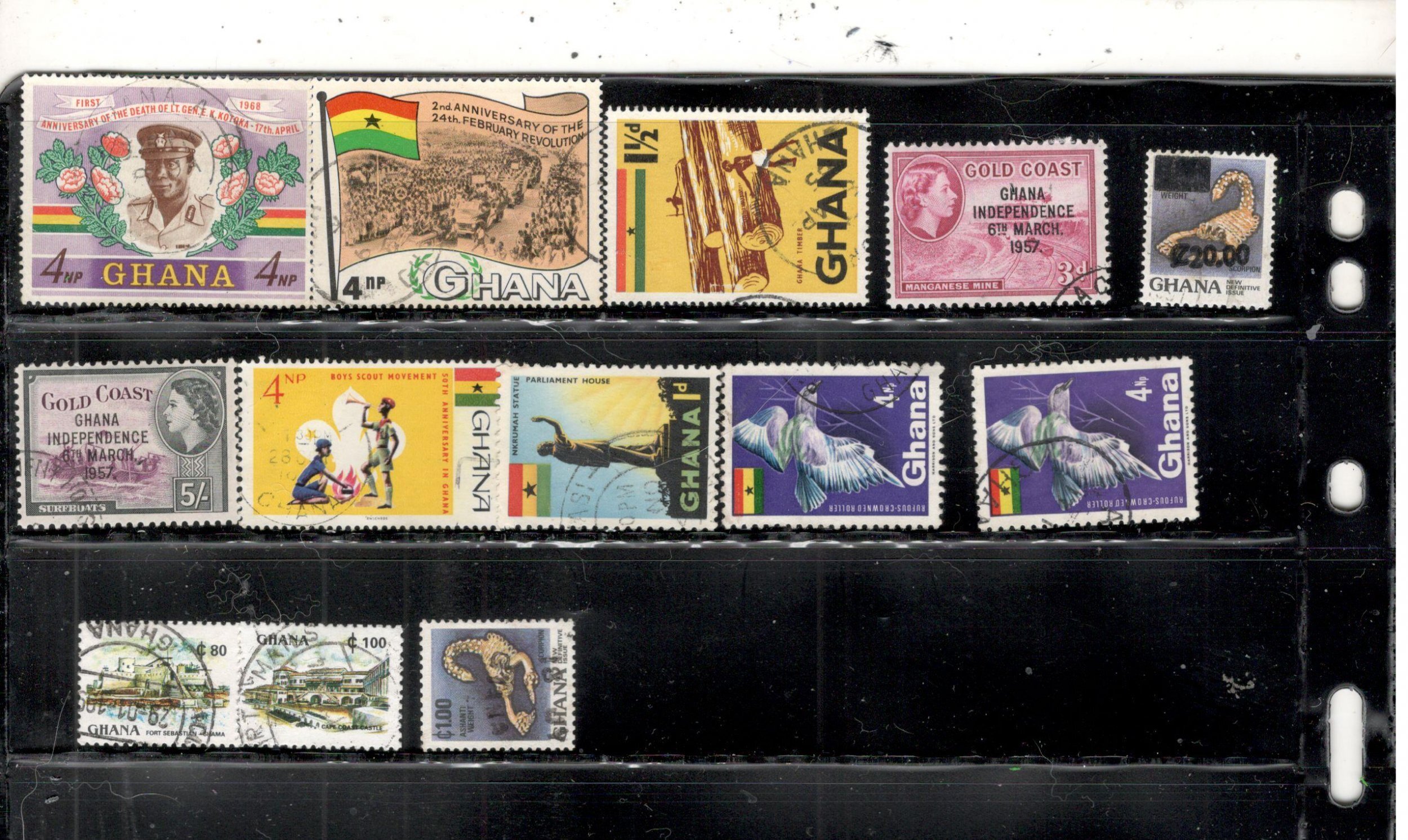 Ghana Collection on Stock Sheet , Mint/Used | Africa - Ghana, General ...