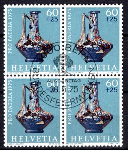 Switzerland Scott # B433, used, b/4, fd cancellation