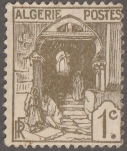 Algeria stamp, Scott#33,  mint, hinged,  1c,, #33