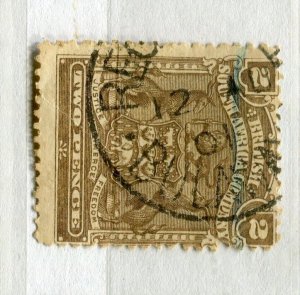 RHODESIA; 1890s early classic Springbok issue fine used 2c. fair Postmark