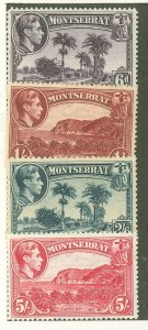 Montserrat #98-101 Mint (NH) Single (King)