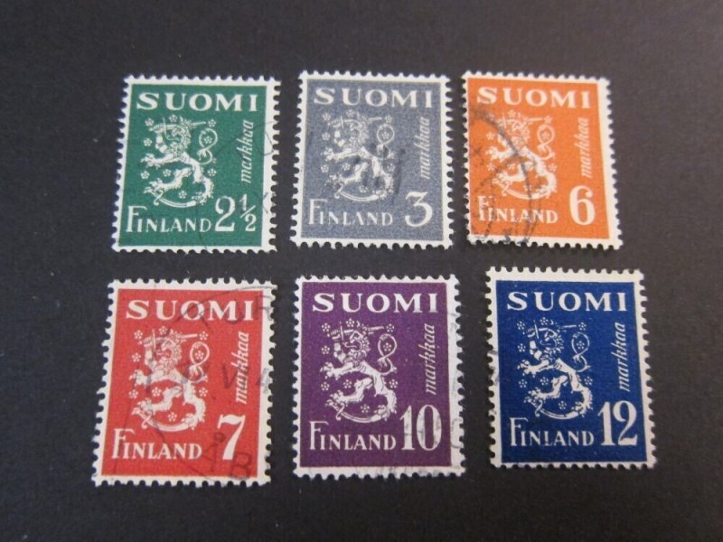 Finland 1947 Sc 257-62 set FU