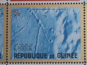 ​GUINEA 1965-SC#387a AMERICAN & RUSSIAN ACHIEVEMENT IN SPACE- MNH SHEET VF