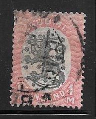 Finland 101: 1m 1917 First issue of the republic, used, VF