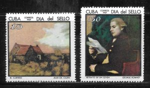 Cuba 1392-1393 1969 Stamp Day set MNH