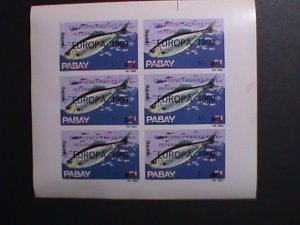 ​PABAY-1969-EUROPA-FISHES-EMERGENCY STRICK - INTERNATIONAL MAIL IMPERF SHEET