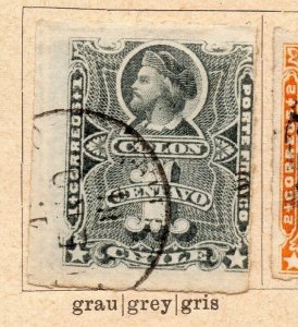 Chile 1877-78 Early Issue Fine Used 1c. NW-09250