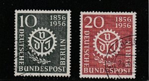 Germany  Scott#  9N140-9N141  Used  (1956 German Civil Engineers Society)