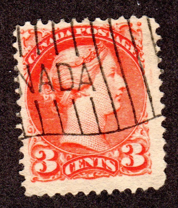 CANADA, Scott # 37, used, 2013 CAT = $ 2.00, Lot 200553 -14