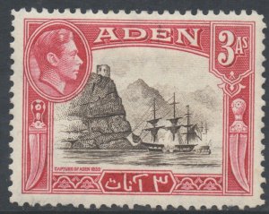 Aden Scott 22 - SG22, 1939 George VI 3a MH*