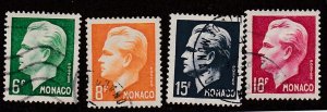 Monaco # 276-279, Prince Rainier III, Used Set,  1/2 Cat.