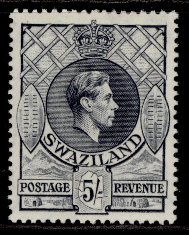 SWAZILAND GVI SG37b, 5s grey, M MINT. Cat £55.