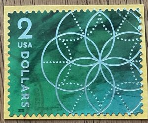 US Used #5700 Single OP Floral Geometry