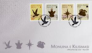 Niue 2013 FDC Christmas 4v Set Cover Birds Angel Star Bells Monuina Kilisimasi