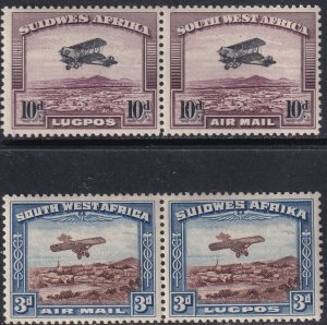 Sc# C5 / C6 SWA South West Africa 1931 airmail set MLH CV $87.50 Stk #3