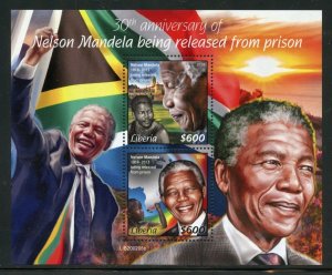 LIBERIA 2020 NELSON MANDELA 30th ANN OF PRISON RELEASE   SOUVENIR SHEET MINT NH