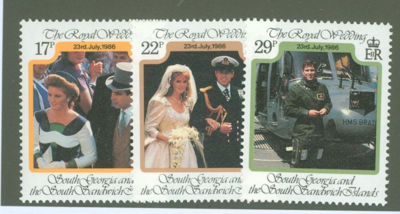 South Georgia #106-108 Mint (NH) Single (Complete Set)