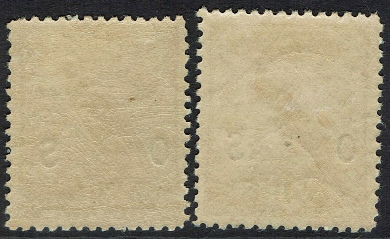 NEW GUINEA 1932 UNDATED BIRD OS 3D AND 4D