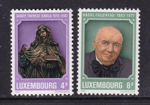 Luxembourg   #674-675    MNH   1982 St. Theresa and Follereau