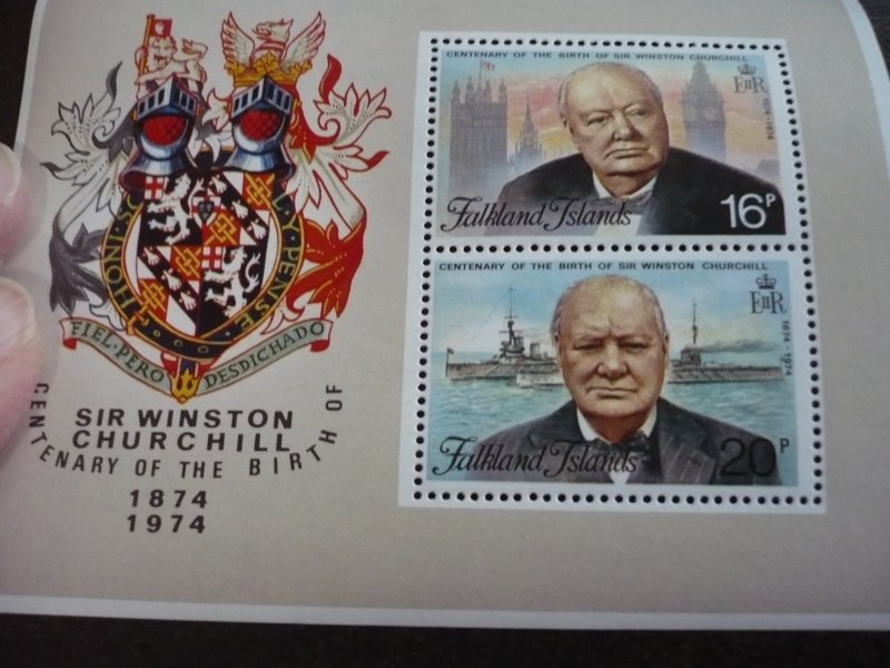 Stamps - Falkland Islands - Scott# 236a - Mint Never Hinged Souvenir Sheet