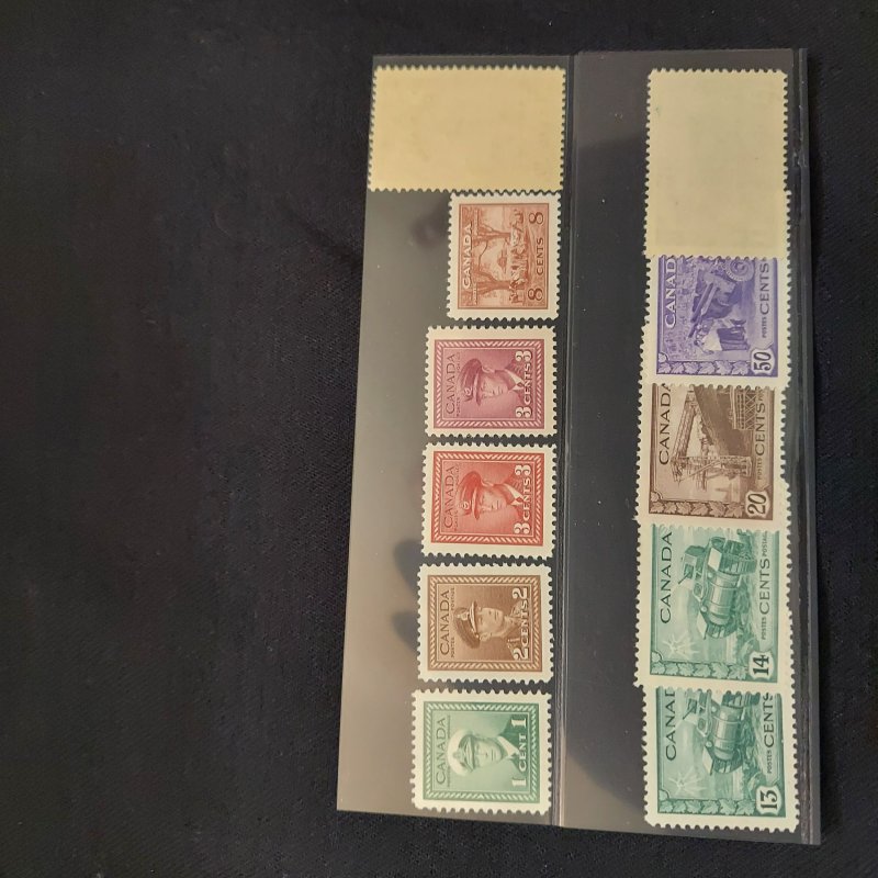 Mint Canada Scott #249-262