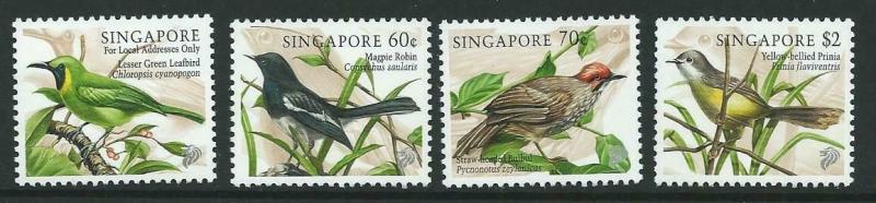 SINGAPORE SG919/22 1998 SONGBIRDS MNH
