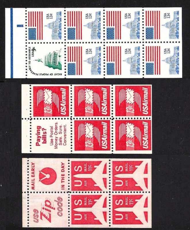 United States 11ea Booklet Panes
