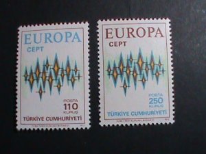 ​1973-TURKEY STAMP-SC# 1935-6  EUROPA ISSUE STAMP-MNH SET VERY FINE