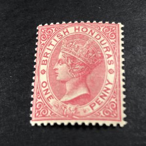 BRITISH HONDURAS # 14--MINT NEVER/HINGED---SINGLE--ROSE--1884