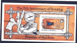 1982 Maldive Islands Boy Scout 75th anniv SS IMPERF