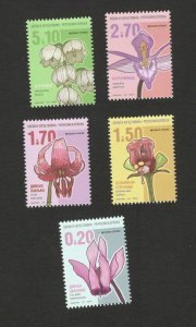 BOSNIA SERBIA-MNH SET-FLORA-FLOWERS-DEFINITIVE-2017.