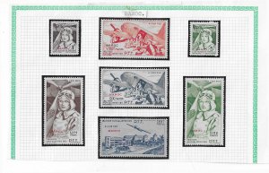 French Morocco semi postal set of 7 OG VF