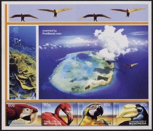 Micronesia 2003, Birds 4v m/s, MNH