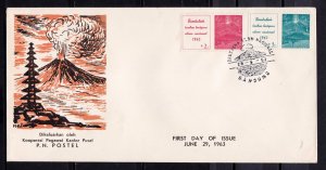 Indonesia  Cover with cache     1963
