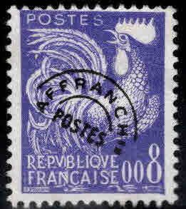 FRANCE Scott 952 Used Gallic Cock Precanceled stamp typical centering