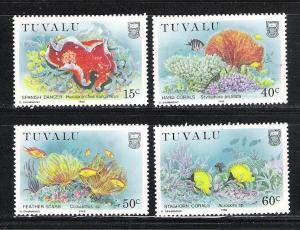 Tuvalu 465-68 MNH Marine Life scv 6.40