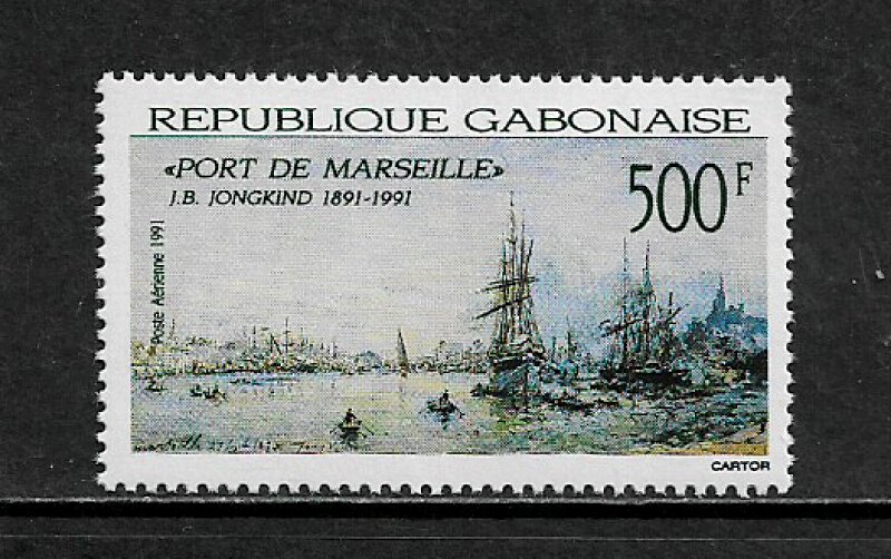 Gabon #C292 MNH Stamp - Port of Marseilles Painting