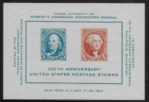 US Scott #948, Souvenir Sheet 1947 CIPEX MNH