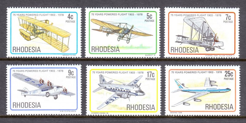 Rhodesia - Scott #408-413 - MNH - SCV $2.85