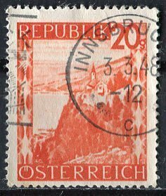 Austria; 1947: Sc. # 504: Used Single Stamp