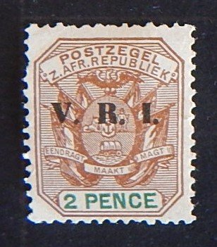 South Africa, 1896-1897, Coat of Arms - Wagon with Pole, Value in Green, SC #168