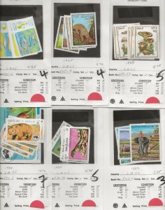 Laos 481//649 Flora + Fauna MNH VF 1983-85 SCV $30.10 (jr)