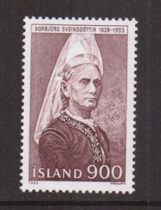 Iceland   #563  MNH  1982  Sveinsdottir