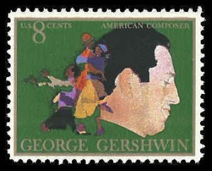 PCBstamps   US  #1484 8c Arts - George Gershwin, MNH, (5)