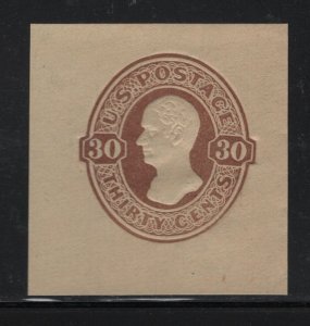 U338 XF unused cut square with nice color cv $ 40 ! see pic !